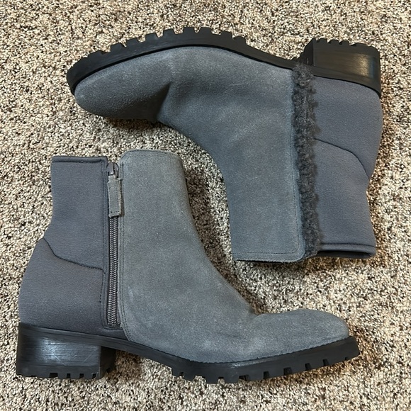 Talbots Tish Stretch Suede Ankle Boot Gray size 10 - Picture 12 of 15